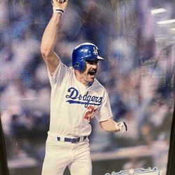 KIRK GIBSON FRAMED WORLD SERIES FRAMED PICTURE
