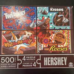 Set Of 4 500 Piece Hershey’s Puzzles