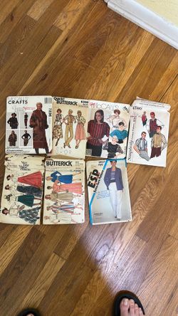 Vintage patterns. McCalls, butter it, simplicity, Vogue.