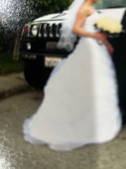 Davids bridal wedding dress small