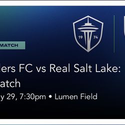 Seattle Sounders FC vs Real Salt Lake (5/29/24)-Price Per Ticket