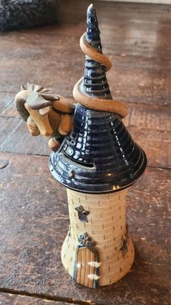 Castle Tower Dragon Piggy Bank