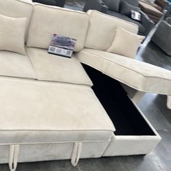 Corduroy Couch New In Box Gray And Ivory 