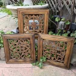Vintage Carved Wood Wall Decor