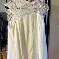 Med White Dress Too Cute