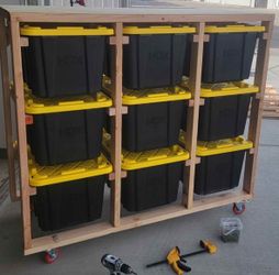 Storage Bin Rack