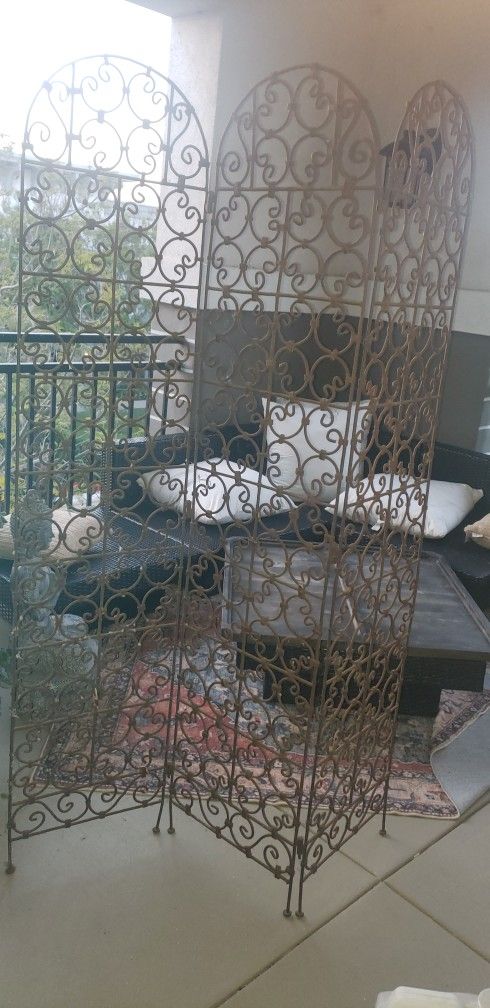 Wrought Iron Room Divider