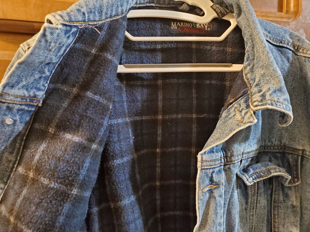 Marino Bay Flannel Lined Jean Jacket