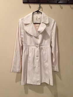 Off White light trench coat