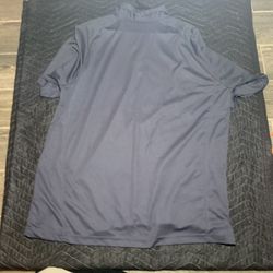 Grey White Blue Collar Shirt