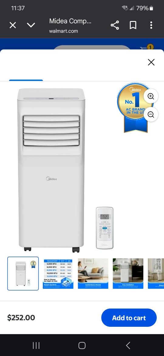 New Portable A/C with Remote Control