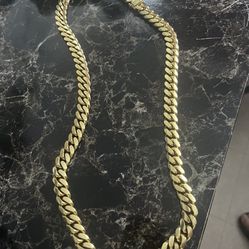 13mm 28 Inch Sterling silver stamped and plated