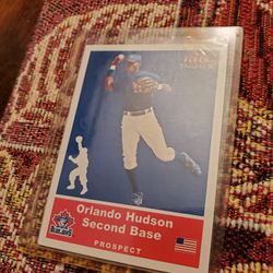 Orlando Hudson 2002 Fleer Tradition Update Short Print Rookie 2002 Bowman Heritage Short Print Rookie 