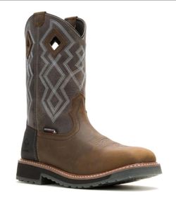Sizes  10,  10.5 & 11 EW  New Wolverine Rancher Pro HyperRest Waterproof Composite-Toe Wellington Work Boots Titanium