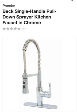 Premier
Beck Single-Handle Pull-Down Sprayer Kitchen Faucet in Chrome
$70. EACH FAUCET