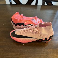 Nike Zoom Superfly 9 Elite FG Pink Foam Black Mens Size 6.5 Womens Size 8