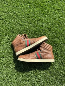 Authentic Gucci Brown Men’s High Top Sneakers 