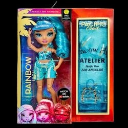 New Rainbow High Pacific Coast Blue HaliCapri Doll Playset