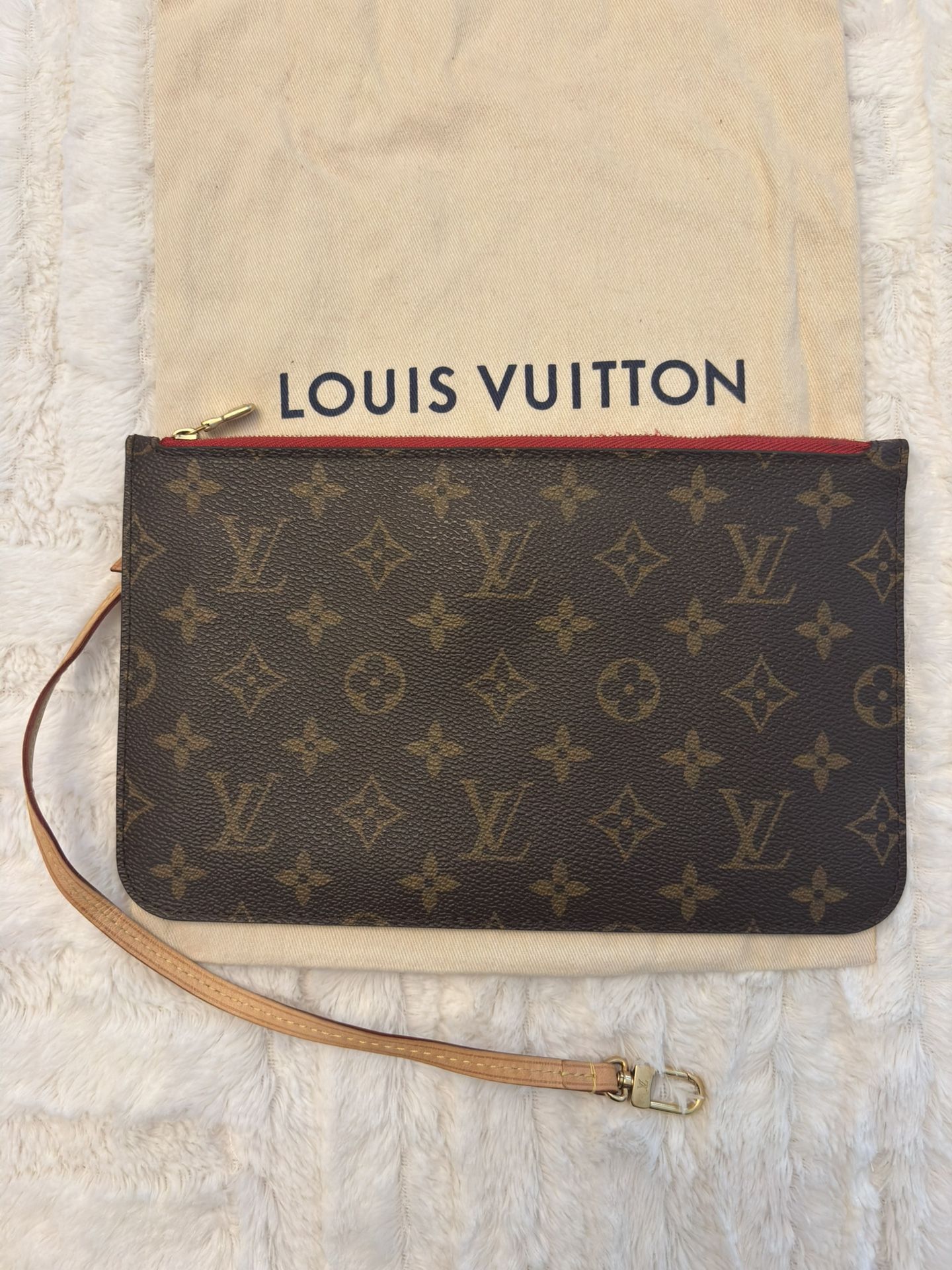Louis Vuitton Monogram Neverfull MM GM Pochette Pivoine