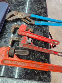 Various pipe wrenches
