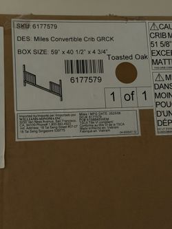 West Elm Miles Crib Conversion Kit - Toasted Oak - NEW in Box