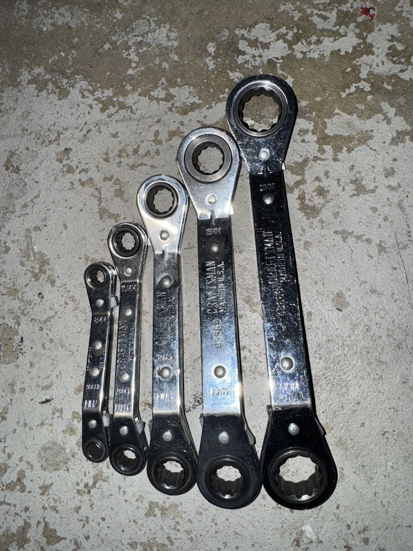 Craftsman Metric Ratcheting Wrenches