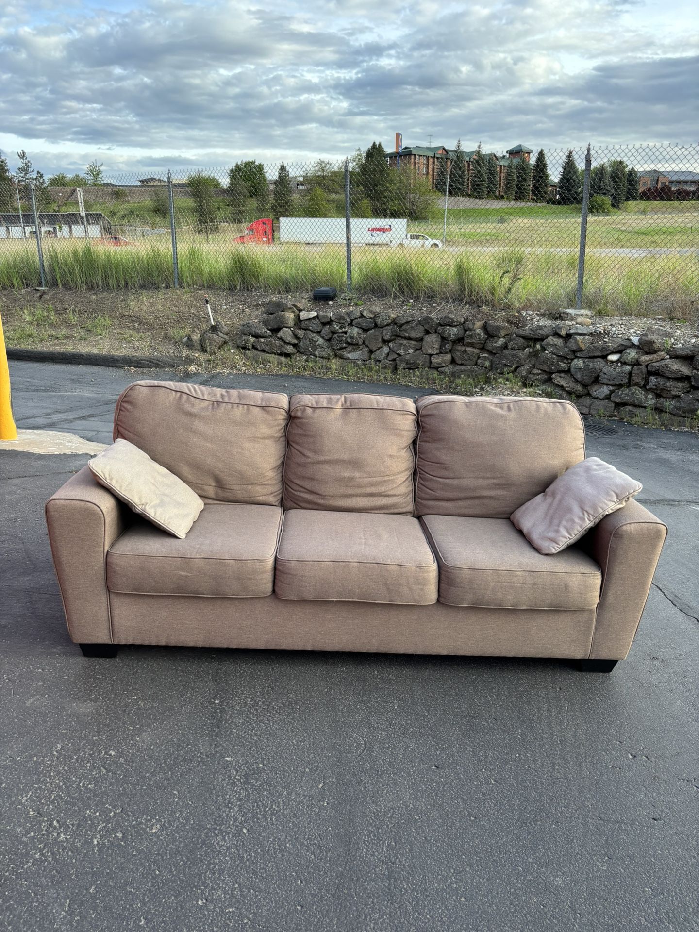 Light Brown Couch - FREE DELIVERY