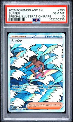 Pokemon Ascended Heroes - Surfer #293 PSA 10