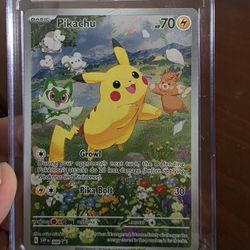 Pikachu Black Star Promo Card Full Art Holographic