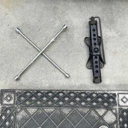 Lifting Jack And Tire Iron 