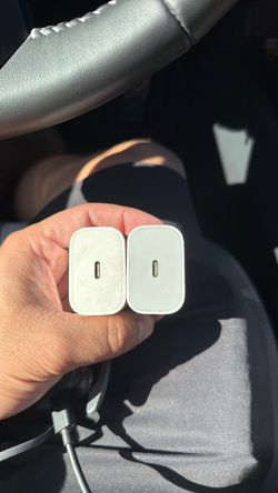 Two usb c block wall charger, 25 w each