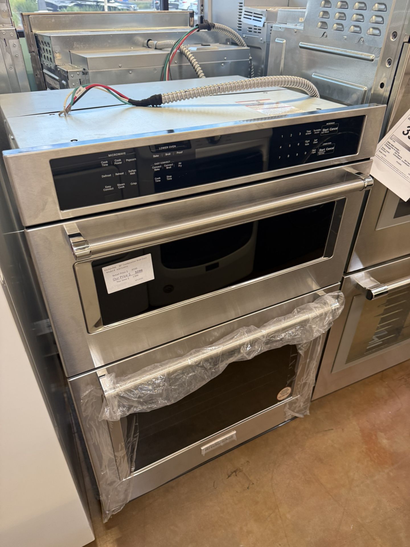 KitchenAid 30” microwave wall oven combo