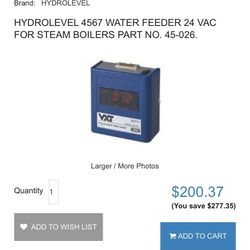 Vxt water feeder 120 Volts