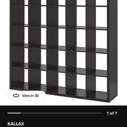 Like-New Assembled IKEA KALLAX Black-Brown 5x5 Shelf - Corona Pickup $150 OBO