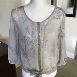 Express Floral Print Blouse, Small