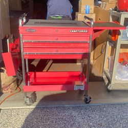 Vintage Craftsman Rare Adjustable Service Rolling Tool Chest 