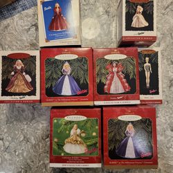 Halmark Barbie Ornaments and Plates For Sale 