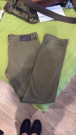 Globe slim fit 34 mens pants olive green