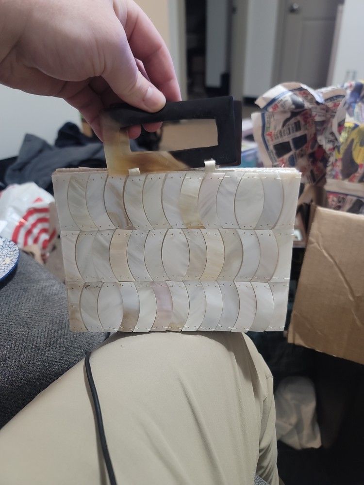 mother of pearl purse