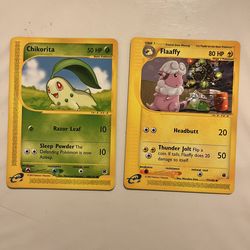 2 E-Reader Non Holo Pokemon Expedition Cards in Excellent Condition