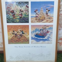 Disney Picture Frame Of Micky & Minnie Mouse