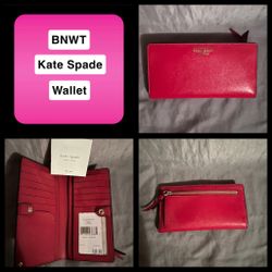 2 BNWT Red Kate Spade Wallet & Pink One MOVING SELL ASAP