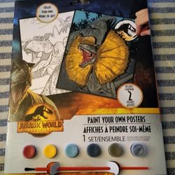 Jurassic World Paint Your Own Posters