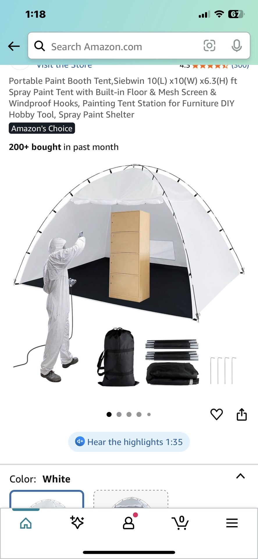 NEW! Spray Paint Tent! Only $50/firm