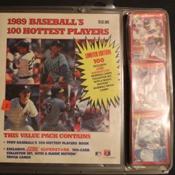 1989 Baseball’s 100 Hottest Players Collectors Set Score Limited Edition Sealed