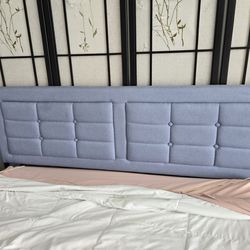 Queen size bedframe w/padded headboard