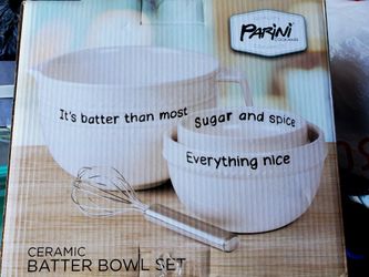 Ceramic Batter Bowl Set - New