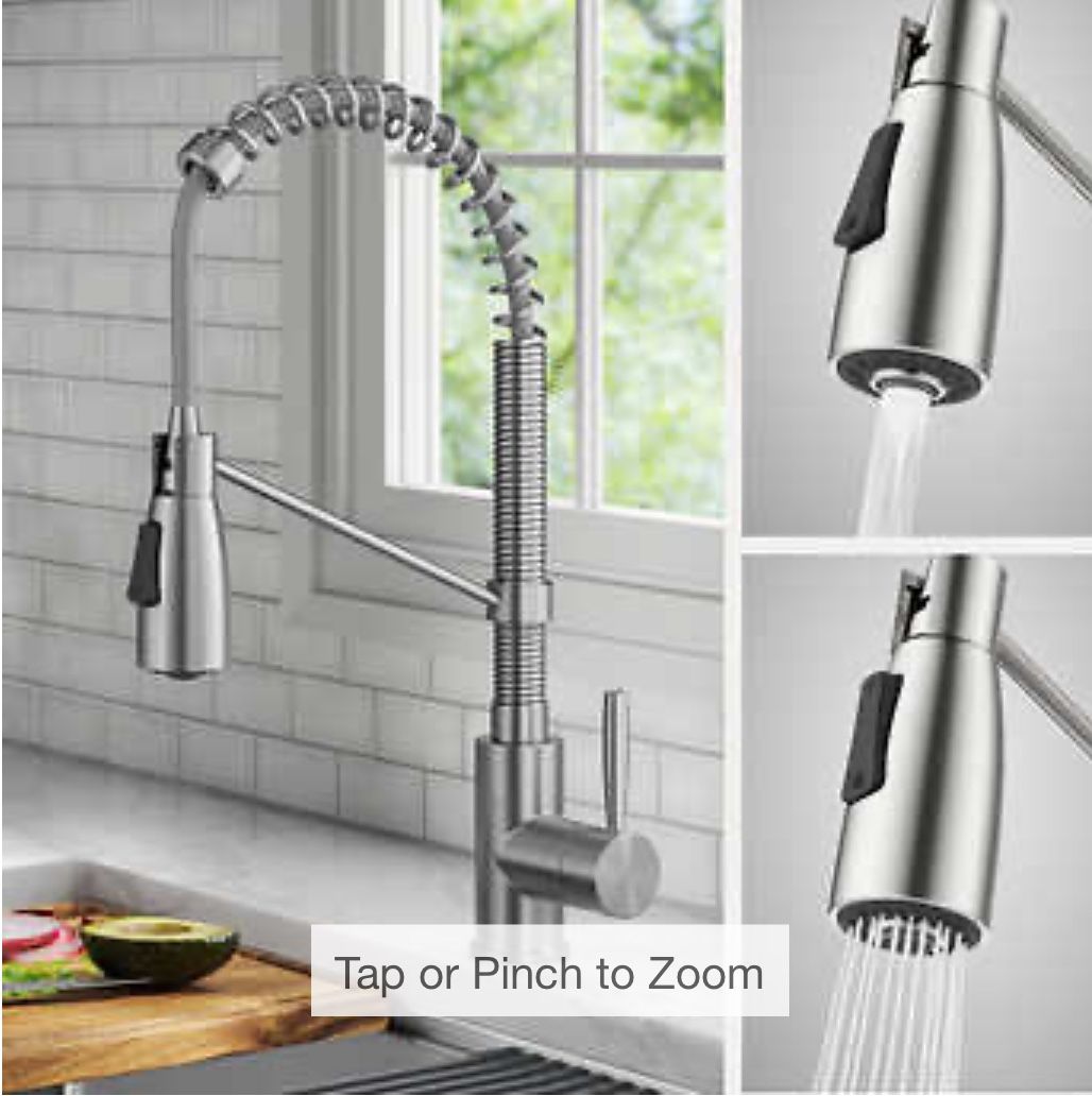Delta Pull Down Kitchen Faucet 19833LF-SS Single Handle Commercial Style