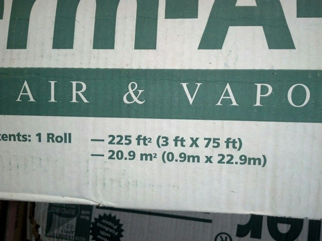 PermABarrier Wall Flashing 36" x 75' Roll Air and Vapor Barrier for