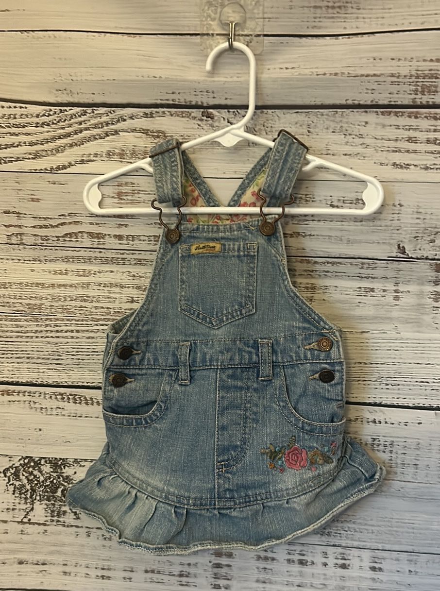 Levi Strauss denim overall dress size 12 months